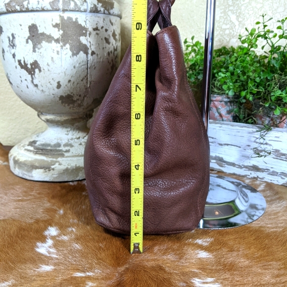 Architect Brown Distressed Leather Crossbody - Picture 3 of 9